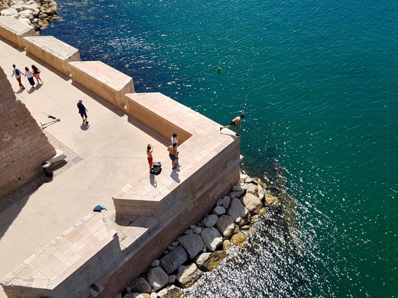 Vieux Port Proximite Panier Clim Central Cachet Marseille Exterior photo